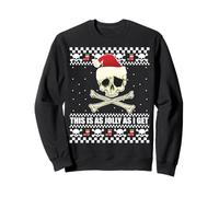 Esto ES Tan Jolly como OBTENGO Skull Roger Santa Ugly Xmas Meme Sudadera