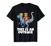 Esto es un Regalo Divertido y Divertido con Forma de Dinosaurio montado en un Gato Camiseta