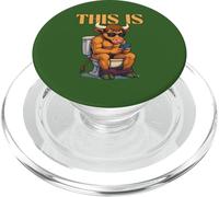 Esto es una tontería, divertido, vaca, sarcástico, baño, humor PopSockets PopGrip para MagSafe