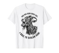 Esto ha Sido Encantador, Pero Tengo Que Gritar Ahora Cabra Camiseta gráfica económica