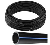 ESTO Manguera de riego de 50 o 100 metros, diámetro de 20, 25, 32, manguera de agua de jardín de polietileno de alta densidad, riego a alta presión para huertos (32 mm de diámetro, 50 metros)