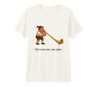 Esto no es una Pipa - Alphorn Gag - Ceci N'est Pas UNE Pipe Camiseta Premium