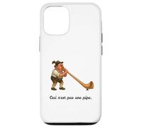 Esto no es una Pipa - Alphorn Gag - Ceci N'est Pas UNE Pipe Carcasa para iPhone 12/12 Pro