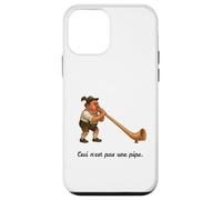 Esto no es una Pipa - Alphorn Gag - Ceci N'est Pas UNE Pipe Carcasa para iPhone 12 Mini