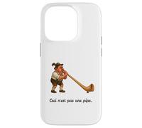 Esto no es una Pipa - Alphorn Gag - Ceci N'est Pas UNE Pipe Carcasa para iPhone 14 Pro