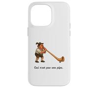 Esto no es una Pipa - Alphorn Gag - Ceci N'est Pas UNE Pipe Carcasa para iPhone 14 Pro MAX