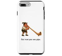 Esto no es una Pipa - Alphorn Gag - Ceci N'est Pas UNE Pipe Carcasa para iPhone 7 Plus/8 Plus