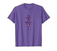 Esto podría ser Vino: Cita ingeniosa para Amantes del Vino Camiseta, Hombre, Morado Jaspeado, 3XL