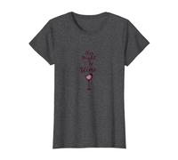Esto podría ser Vino: Cita ingeniosa para Amantes del Vino Camiseta, Mujer, Jaspeado Oscuro, XS