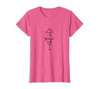 Esto podría ser Vino: Cita ingeniosa para Amantes del Vino Camiseta, Mujer, Rosa Jaspeado, XXL