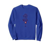 Esto podría ser Vino: Cita ingeniosa para Amantes del Vino Sudadera, Unisex para Adultos, Azul Real, S