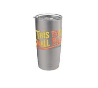 esto también pasará. Positividad, alentar Vaso térmico de acero inoxidable de doble pared