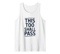 Esto también pasará un Proverbio Inspirador y empoderador Camiseta sin Mangas
