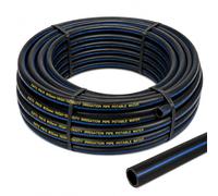 ESTO Tubo de Riego 16 PN 50 o 100 metros ⌀ 20 25 32, Tubo de Agua para Jardín, Tubo de Polietileno de Alta Densidad, Riego de Alta Presión, Huerto, Tubo para Riego (Ø 25mm, 100 metros)