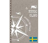 Estocolmo Diario de Viaje: Libro de Registro de Viajes - Cuaderno de Recuerdos de Actividades en Vacaciones para Escribir, Dibujar - Cuadrícula de Puntos, Bucket List, Dotted Notebook Journal A5