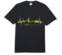 Estocolmo Skyline Latido del Corazón Suecia Amo Stockholm Comfort Colors Adult Heavyweight T-Shirt