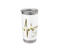 Estocolmo Skyline Latido del Corazón Suecia Amo Stockholm Vaso térmico de acero inoxidable de doble pared