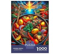 Estofado de Ternera Puzzle 1000 Piezas para La Familia-Rompecabezas Difícil, Apto para Adultos Y Adolescentes A Partir De 12 Años 52x38cm/1000pcs