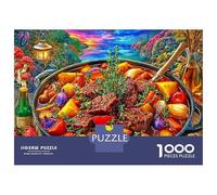 Estofado de Ternera Rompecabezas 1000 Pieza, Puzzle Difícilpara Adultos, Puzzle DIY para Juegos Familiares Rompecabezas 52x38cm/1000pcs