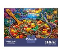 Estofado de Ternera Rompecabezas 1000 Pieza, Puzzle Difícilpara Adultos, Puzzle DIY para Juegos Familiares Rompecabezas 38x26cm/1000pcs