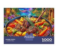 Estofado de Ternera Rompecabezas 1000 Pieza, Puzzle Difícilpara Adultos, Puzzle DIY para Juegos Familiares Rompecabezas 52x38cm/1000pcs