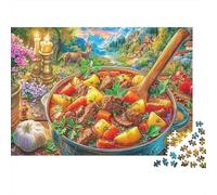 Estofado de Ternera Rompecabezas 1000 Pieza, Puzzle Difícilpara Adultos, Puzzle DIY para Juegos Familiares Rompecabezas 52x38cm/1000pcs