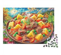 Estofado de Ternera Rompecabezas 1000 Piezas,Puzzle Difícil para La Familia - Tiempo De Calidad Y Diversión 38x26cm/1000pcs