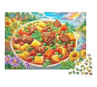 Estofado de Ternera Rompecabezas 1000 Piezas,Puzzle Difícil para La Familia - Tiempo De Calidad Y Diversión 70x50cm/1000pcs