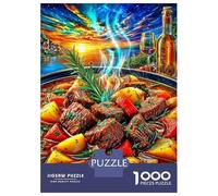 Estofado de Ternera Rompecabezas 1000 Piezas,Puzzle Difícil para La Familia - Tiempo De Calidad Y Diversión 38x26cm/1000pcs