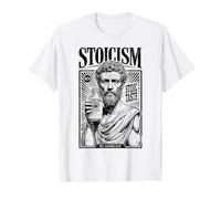 Estoicismo Filosofía Divertida Marco Aurelio Vintage Anuncio estoico Camiseta gráfica económica