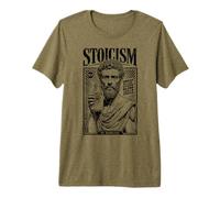 Estoicismo Filosofía Divertida Marco Aurelio Vintage Anuncio estoico Camiseta Premium