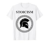 Estoicismo Filosofía Virtudes Guerreras Antiguas Camiseta, Hombre, Blanco, XXL