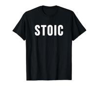 Estoico Camiseta gráfica económica, Hombre, Negro, XL