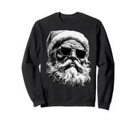 Estoico Papá Noel con Gafas de Sol Navidad Rockstar Graphic Sudadera