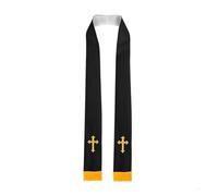 Estola de clero doble cara, prenda comunión cristiana, chal iglesia for pastores, sacerdotes, evento Unisex for adultos Y08E Para Ceremonias Eclesiásticas(Color7)