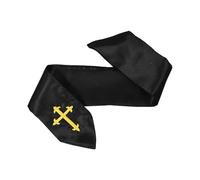 Estola de clero negra unisex for adultos, cruz bordada, suave y transpirable, estola pastor, bautismo, boda, confirmación Para Ceremonias Eclesiásticas