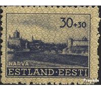 Estonia (alemán.ocupación.2.Guerra Mundial.) 6 Nuevo con Goma Original ** MNH 1941 Edificios (Sellos para los coleccionistas)