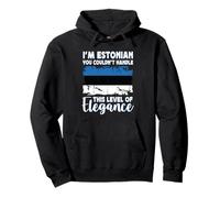 Estonia Flag Proud Elegant Estonian Boyfriend Girlfriend Sudadera con Capucha