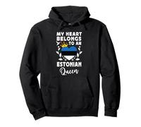 Estonian Queen Estonian Wife Girlfriend Estonia Flag Sudadera con Capucha