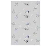 Estor De Ducha Con PEVA, Impermeable Y Enrollable, Mampara Ducha Enrollables, Cortina De Ducha, Adecuada Para Baño Y Ducha, Diseño Estrella De Mar, 160 x 240 cm, Ancho De Tela 156 cm