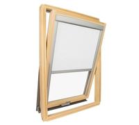 Estor de tragaluz adecuado para Velux Blanco - Código de tamaño 4/606 / S06 - Estor enrollable aislante - Fácil de montar