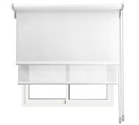 Estor Doble Dos en UNO! / Traslucido Luminoso + Opaco Regulador de luz y Temperatura. Propiedades acústicas. LO AJUSTAMOS A SU Medida Ancho x Alto. Color: Blanco Blanco. Medidas: 120cm x 160cm