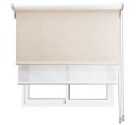 Estor Doble Dos en UNO! / Traslucido Luminoso + Opaco Regulador de luz y Temperatura. Propiedades acústicas. LO AJUSTAMOS A SU Medida Ancho x Alto. Color: Arena Blanco. Medidas: 130cm x 240cm