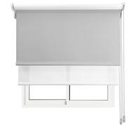 Estor Doble Dos en UNO! / Traslucido Luminoso + Opaco Regulador de luz y Temperatura. Propiedades acústicas. LO AJUSTAMOS A SU Medida Ancho x Alto. Color: Perla Blanco. Medidas: 150cm x 160cm