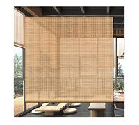 Estor Enrollable De Bambú,Sombra Enrollables, Interiores De Filtrado De Luz Personalizados De Bambú Enrollan Las Persianas De La Ventana, Incluida La Cenefa Para El Patio,W155xH180cm/W61xH71in
