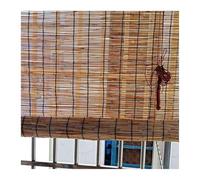 Estor Enrollable de Bambú Tejidas a Mano Persianas de Paja Resistente Al Agua Enrollable de Bambú para Porche Jardine Cocina Patio Ventana Terraza