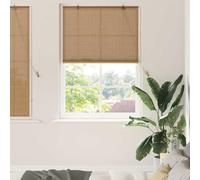 Estor Enrollable de Bambú Translúcido Sostenible - Filtro de Luz Natural y Diseño Manual para Ventanas, Estilo Moderno y Minimalista