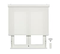 Estor enrollable motorizado viewbox (con cajón) - tejido screen apertura 10% blanco 120 x 190cm