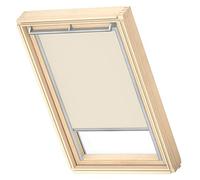 Estor Enrollable para Ventana de Techo VELUX Original M08, M38, Beige con guía Lateral Gris