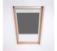 Estor enrollable para ventanas de techo Dakea, ventana opaca, código M4A, color gris